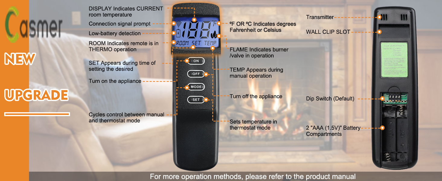 Monessen Fireplace Remote Control