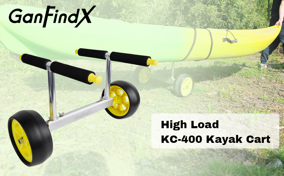 GanFindX Heavy Duty Kayak Cart for Carrying Kayaks and Canoes 100 kg