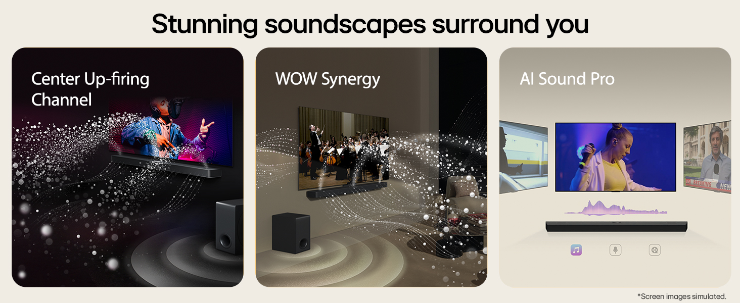 Stunning soundscapes surround you
