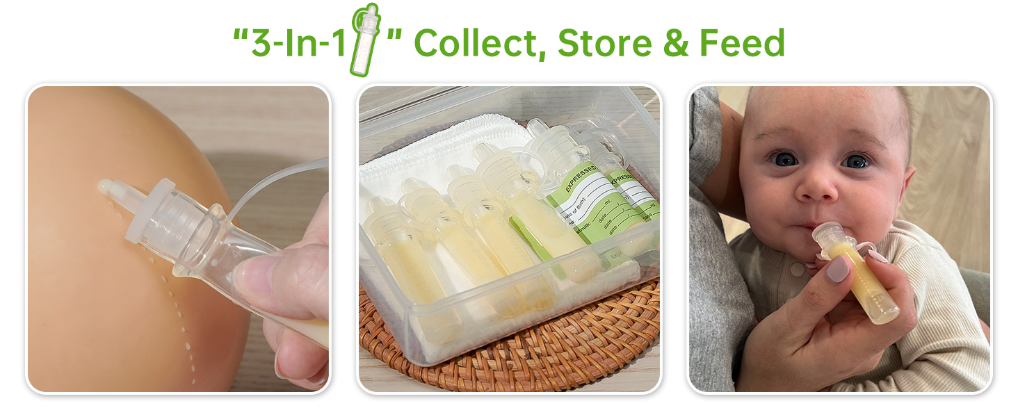 haakaa Colostrum Collector Colostrum Syringes for Breastmilk Collection