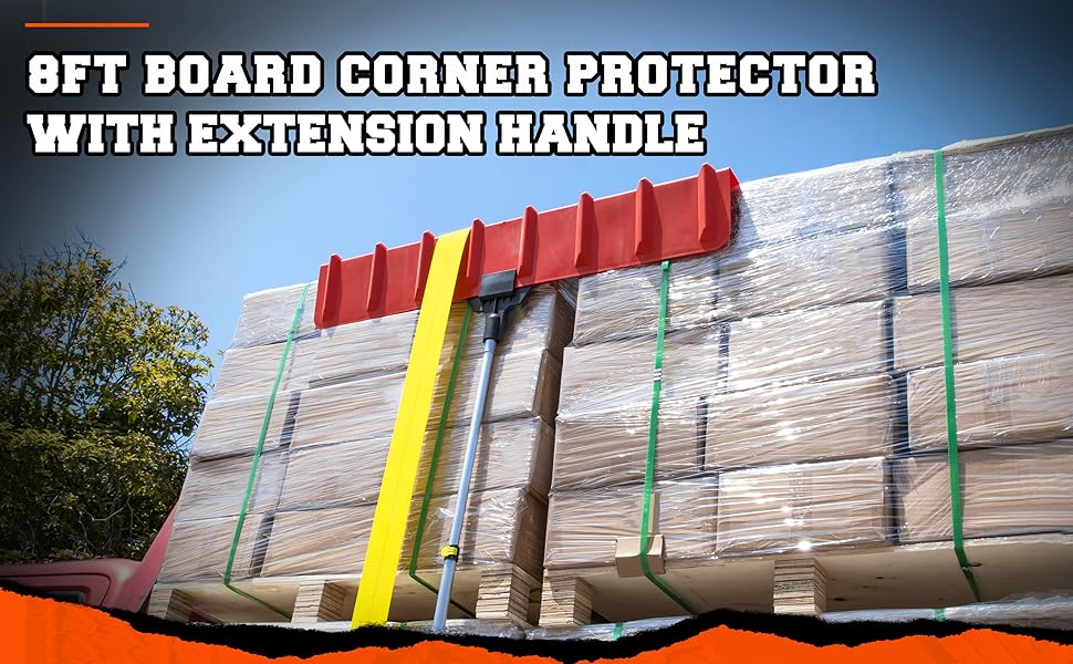 Mimanchi 8ft Board Corner Protector with Extended Handle Flatbed Edge Protector