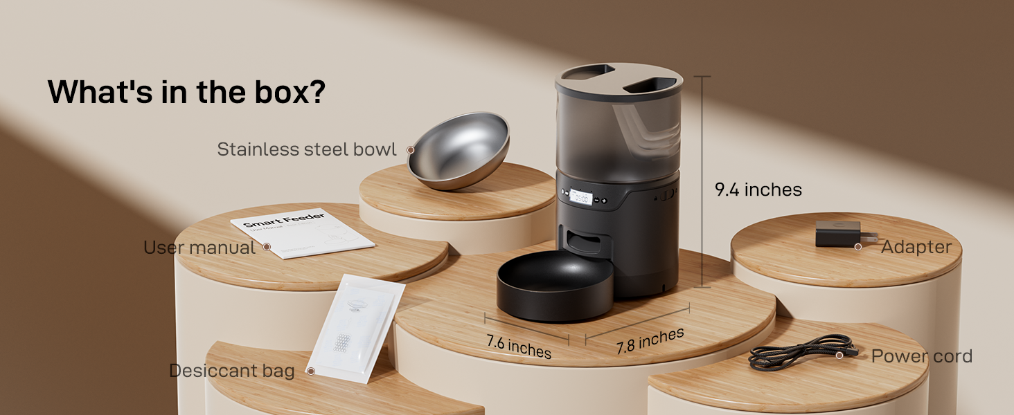 cat water fountain and food dispenser