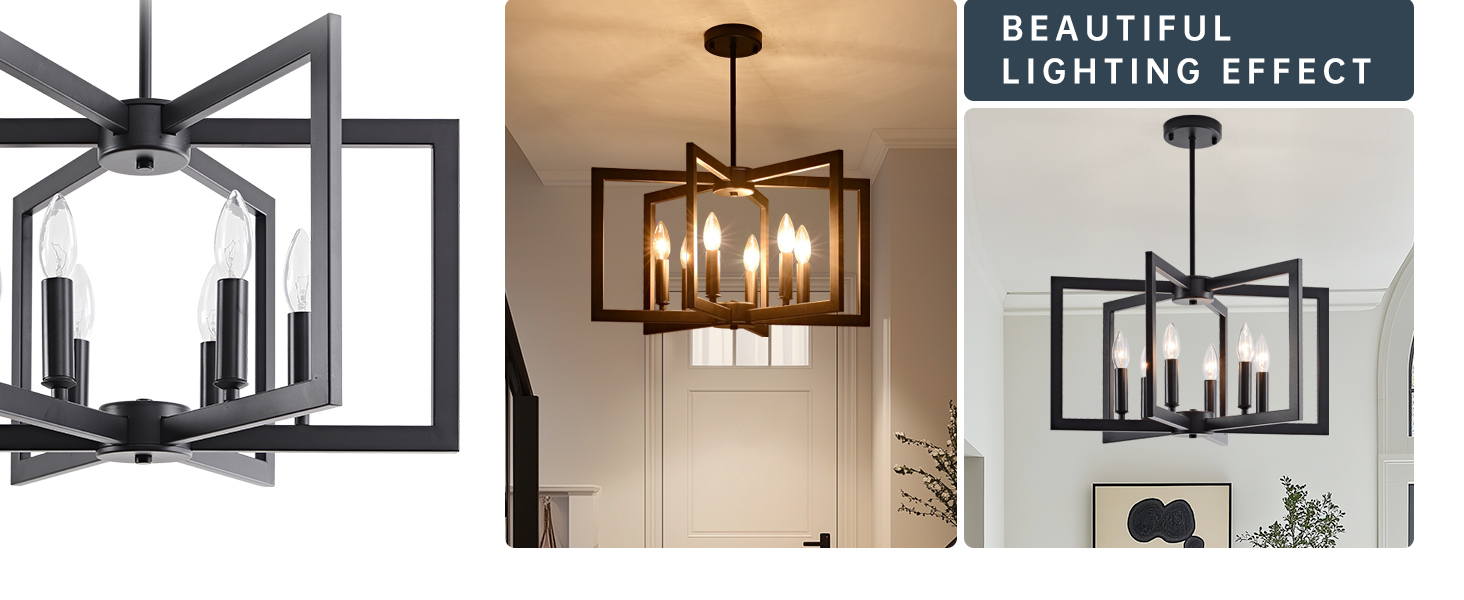 Farmhouse Pendant Light Fixture Over Table