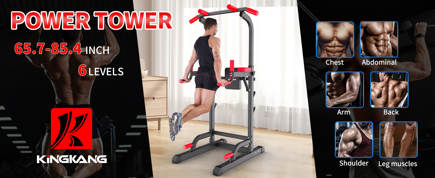 Power Tower Dip and Pull Up Station