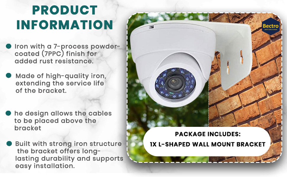 Bullet Camera L-Type Mounting Bracket SPN-MX9E8