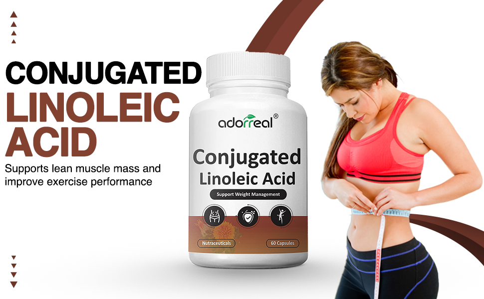 Adorreal CLA Conjugated Linoleic Acid (CLA Fat Burner)60 Capsules