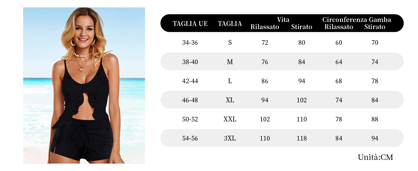 pantaloncini da bagno donna