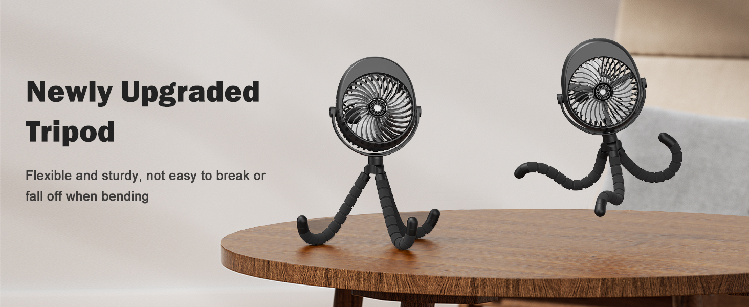 rechargeable stroller fan