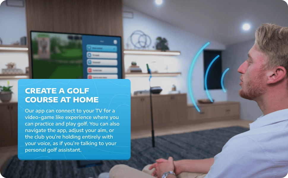 Golf Daddy Golf Simulator Golf Training Aid to Practice Wherever You Want AI