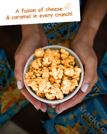 KrackCorn Cheese & Caramel Popcorn
