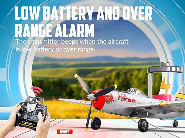 Amazon.com: VOLANTEXRC RC Plane for Beginners, 4CH WWII