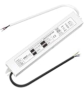 EMITEVER 24Volt LED Driver 36Watts, ETL Listed Waterproof IP67 Power Supply Low Voltage Transform...