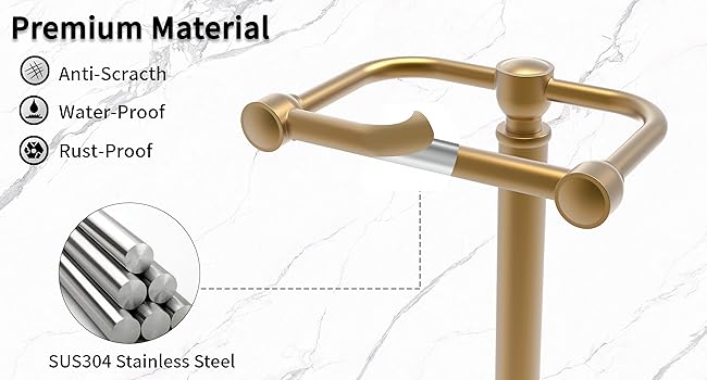 toilet paper holder gold