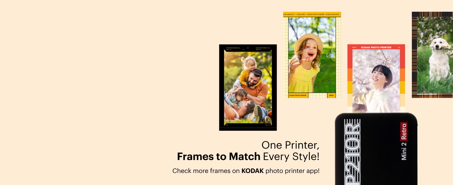 Choose frames and make edits through the app