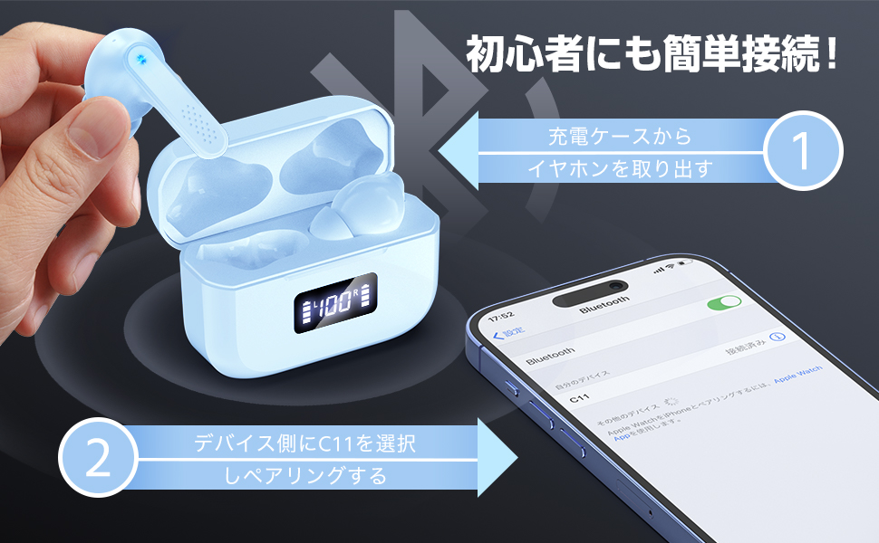 Amazon.co.jp: ワイヤレスイヤホン Dinncum ブルートゥース