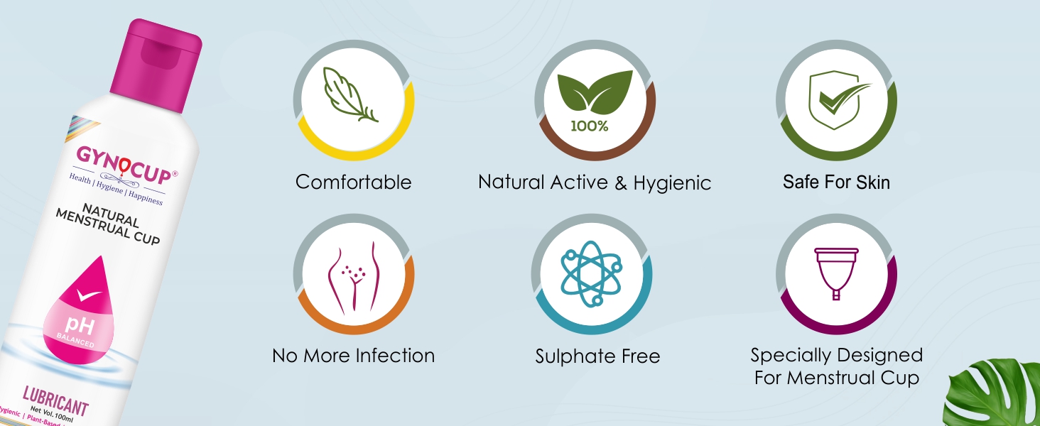 GynoCup Menstrual Cup Lubricant Water based & pH Balanced