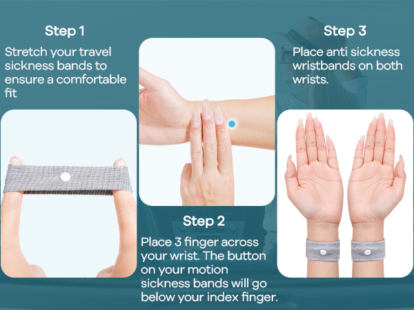 Seasickness Wristband for Kids Motion Sickness Bands for Adults and Kids