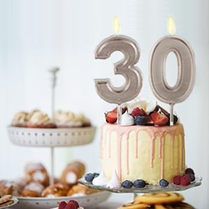 30 birthday candels