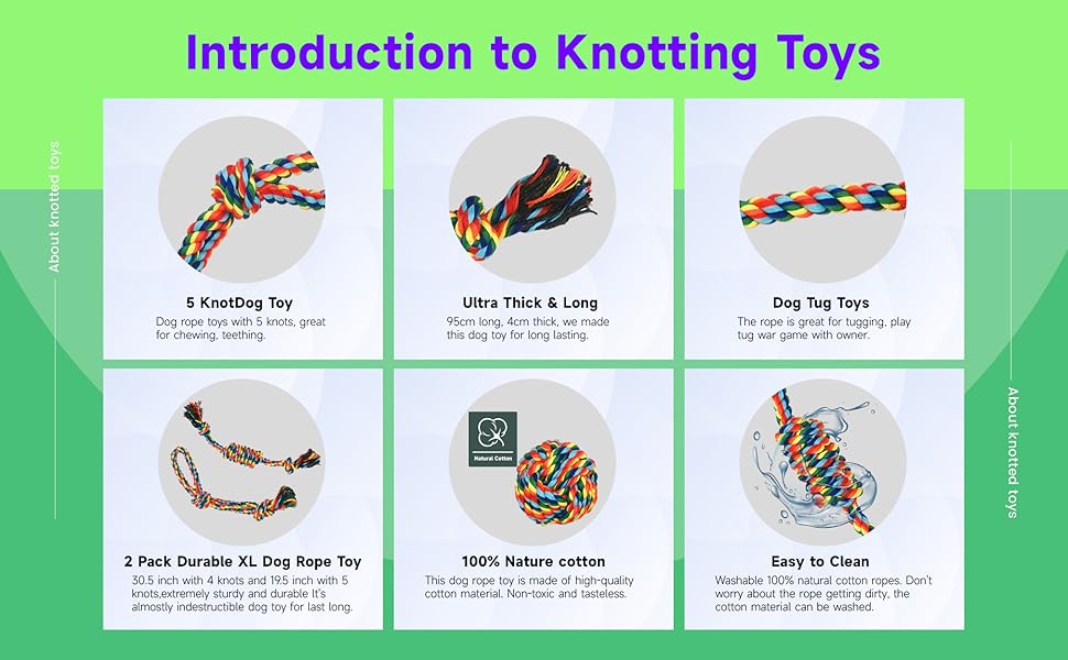 Cat Rope Toys for Small Dogs Interactive Toys