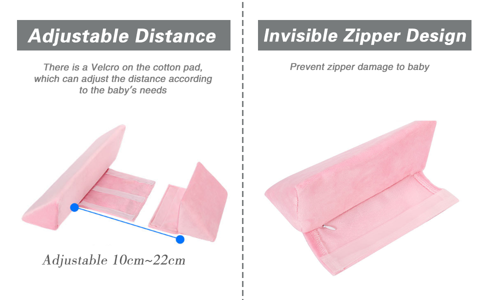 Safer Baby Side Sleeper Wedge, Anti Roll Baby Pillow 45