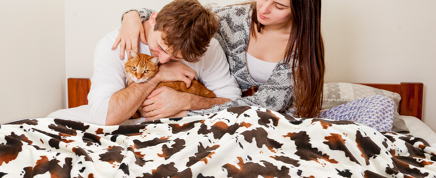 Cow Print Blanket Soft