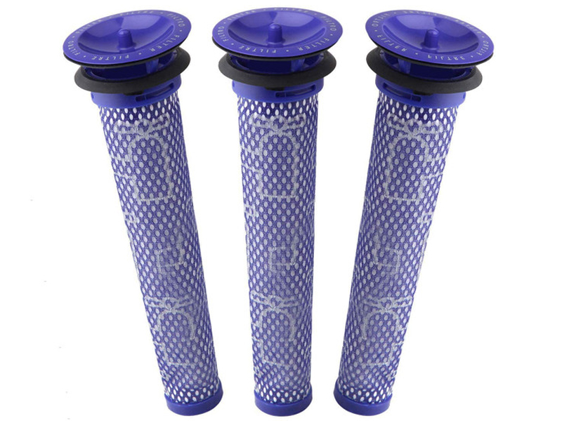 3 Pack Pre Motor Filter Replacement Kit for Dyson V6 V7 V8 DC58 DC59