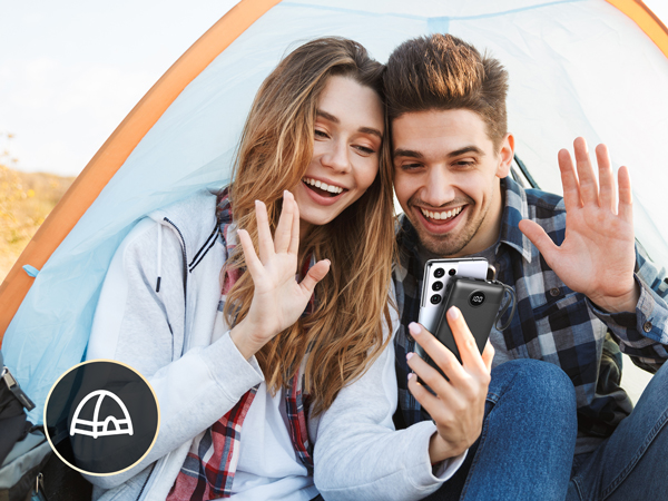 power bank with built in cables 10000mAh