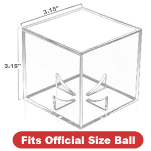 Baseball Display Case Acrylic Cube