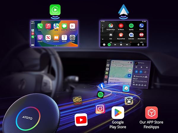 カーナビ CB6 CarPlay AI BOX Android 13 8GB+128GB Amazon.com: CB6 AI Box CarPlay Wireless CarPlay Adapter