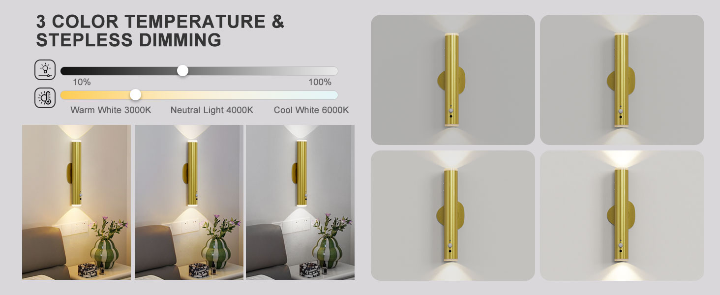 wall lights rechargeable