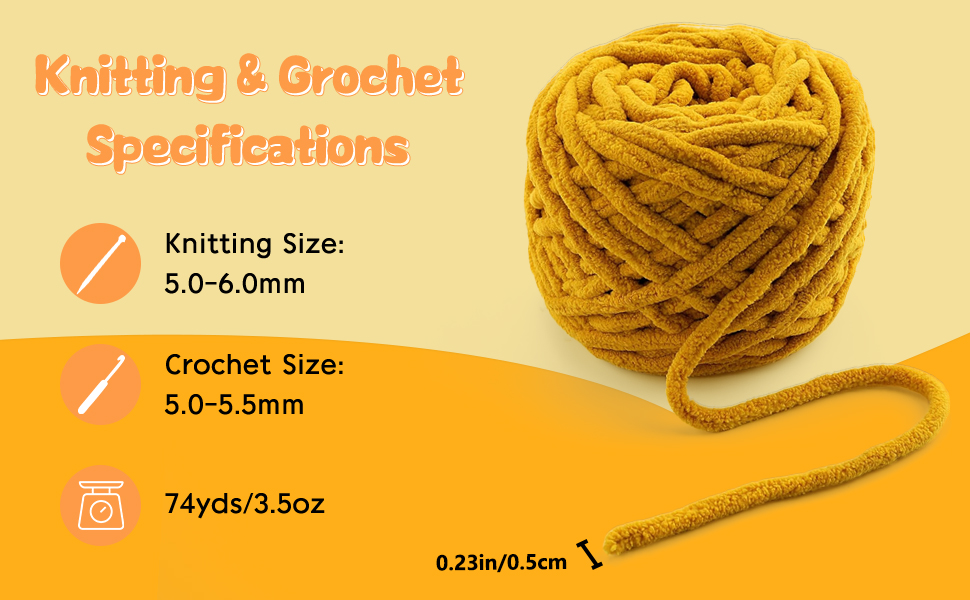 Chunky Chenille Yarn for Baby Blankets & Home Decor (Milky White) Fefe0b2d 0dd3 4cc8 B479 21d8fb3409b5. CR0,0,970,600 PT0 SX970 V1