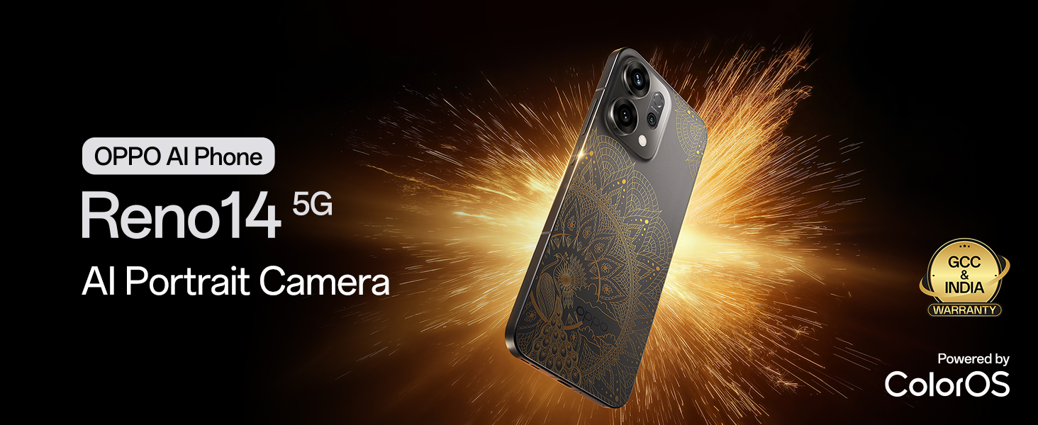 Oppo Reno14 5G (Gold, 8GB RAM, 256GB Storage) 6 Reno14 Gold Edition
