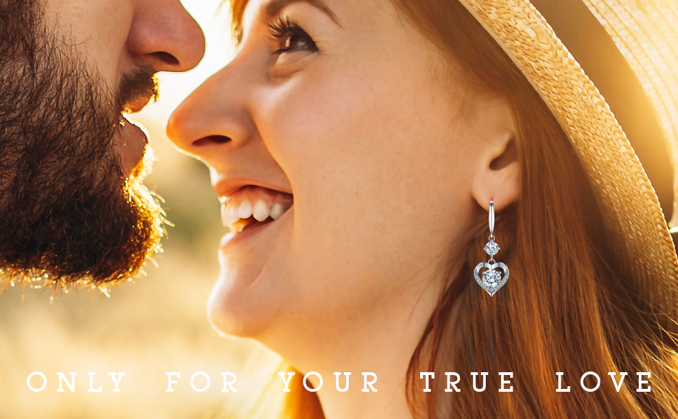 Heart Earrings Anniversary Gifts for Wife