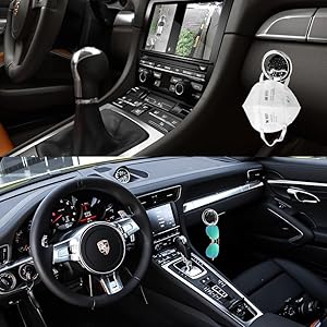 Shiny Metal Alloy Eyeglasses Holder Hook