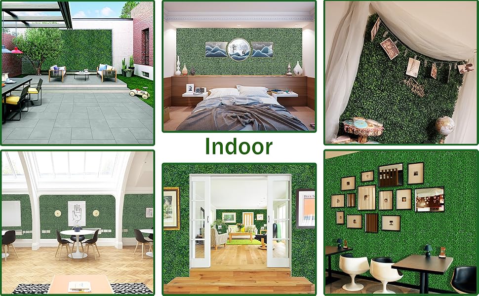 ODTORY Artificial Grass Wall Backdrop Panels,16 X 12 in