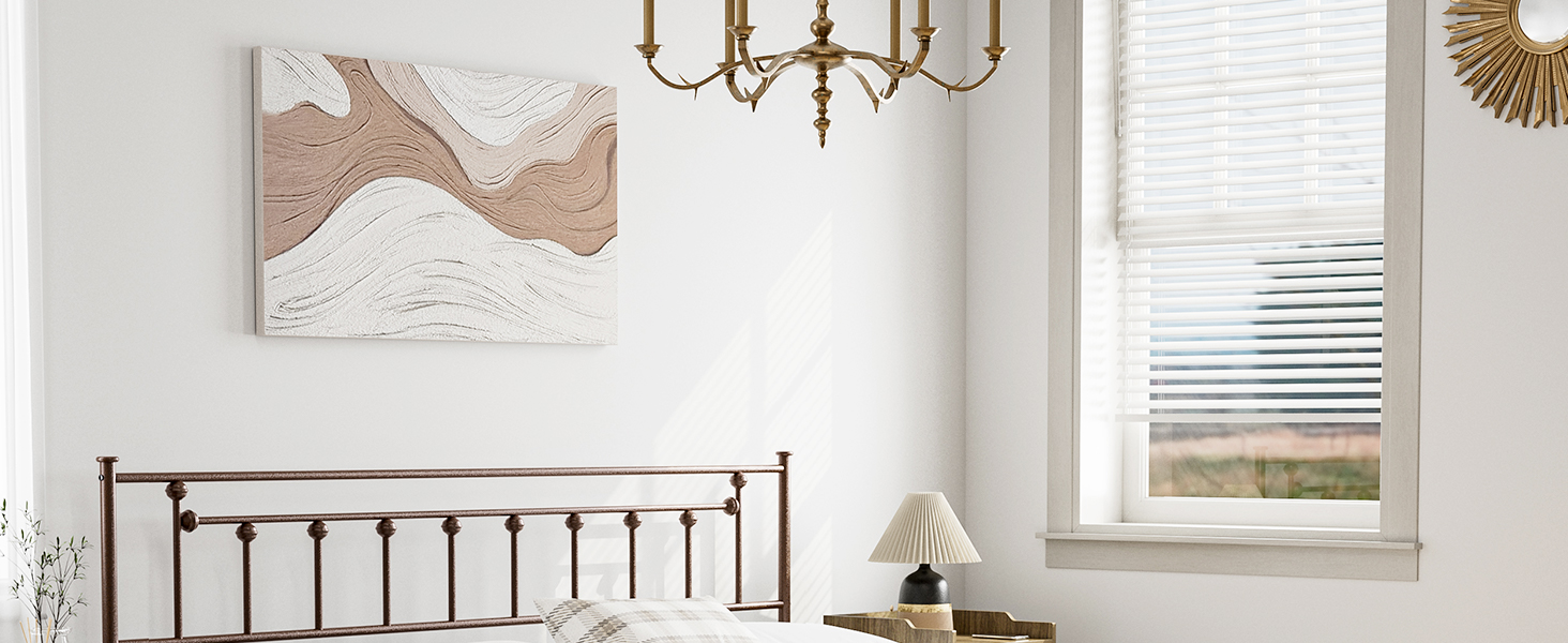 IKIFLY Metal King Size Headboard, Farmhouse Victorian