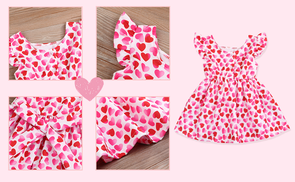 baby girl sundress for valentine