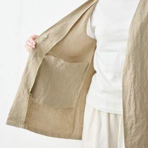 Amazon | [TOKYOBASIC] ジレ レディース 夏 薄手 麻 リネン ベスト 40