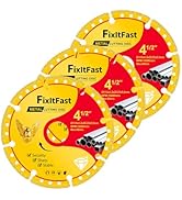 FIXLTFAST Diamond Metal Cutting Wheel 4 1/2 in for Angle Grinder Blade,Cut Off Wheel 7/8 Arbor 4/...