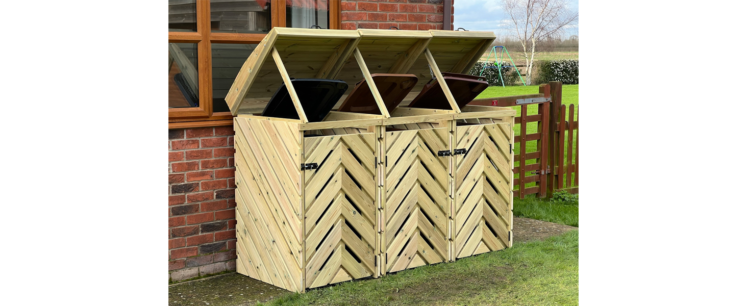 Arbor Garden Solutions VerdiBin wheelie bin storage unit, outdoor