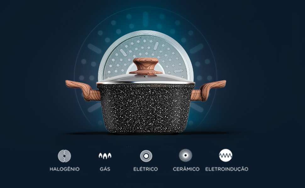 imagem de uma caçarola modelo wooden