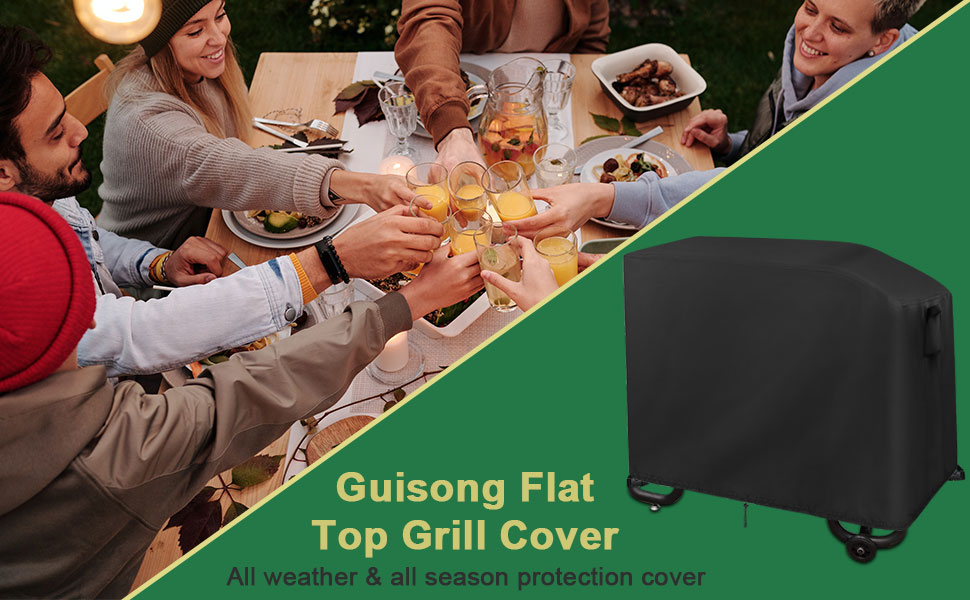 Guisong Flat Top Grill Cover Waterproof for Cuisinart Flat