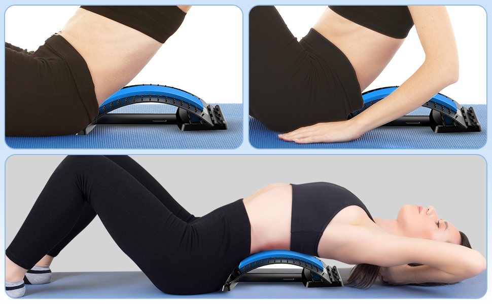 Back Support 3 Levels Adjustment Stretcher Pain Relief