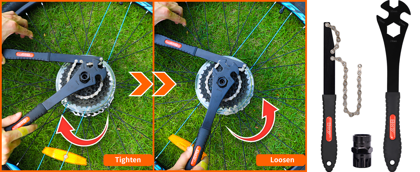 Bike Freewheel & Cassette Removal Tool + Crank Puller