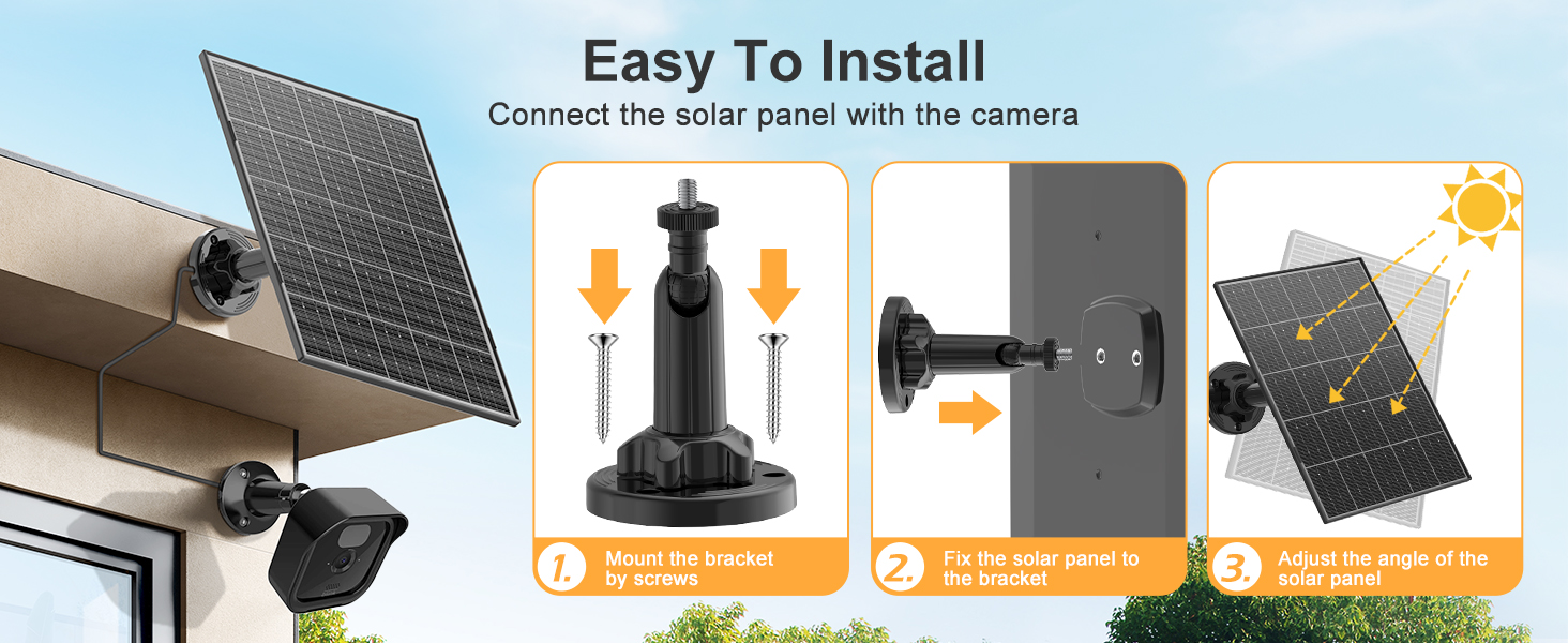 Solar Panel for Security Camera