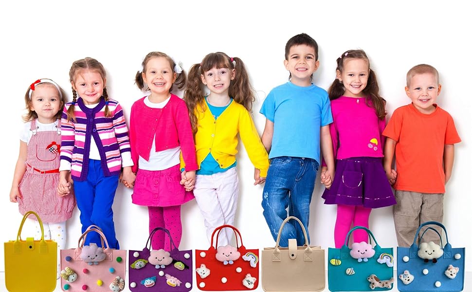 Many Designs Felt Tote