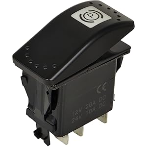 すいっち Amazon.com: XYZIL 4 Pin ON-Off Parking Brake Rocker Switch