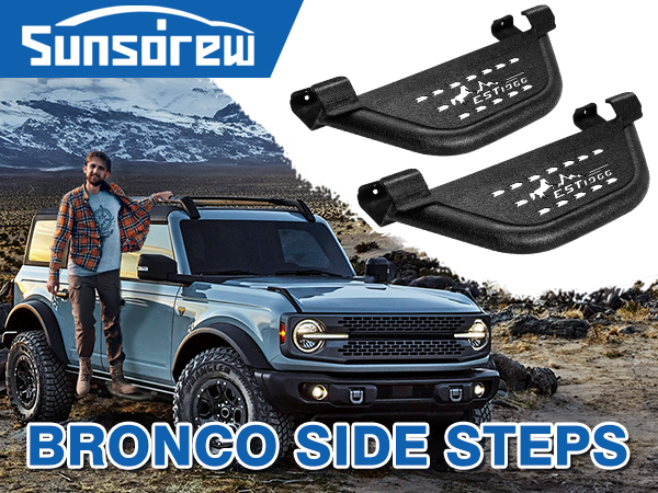 Amazon.com: Sunsdrew Side Steps for Ford Bronco 2021-2023