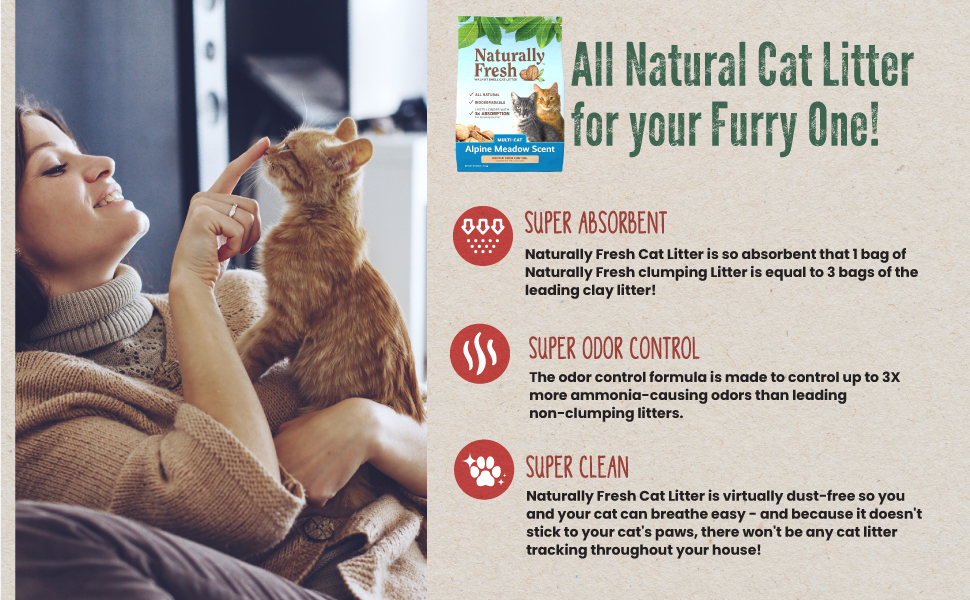 Naturally Fresh Cat Litter Walnut Pet Supplies