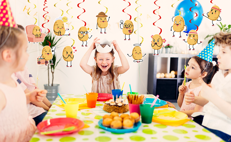 Potato Hanging Swirls